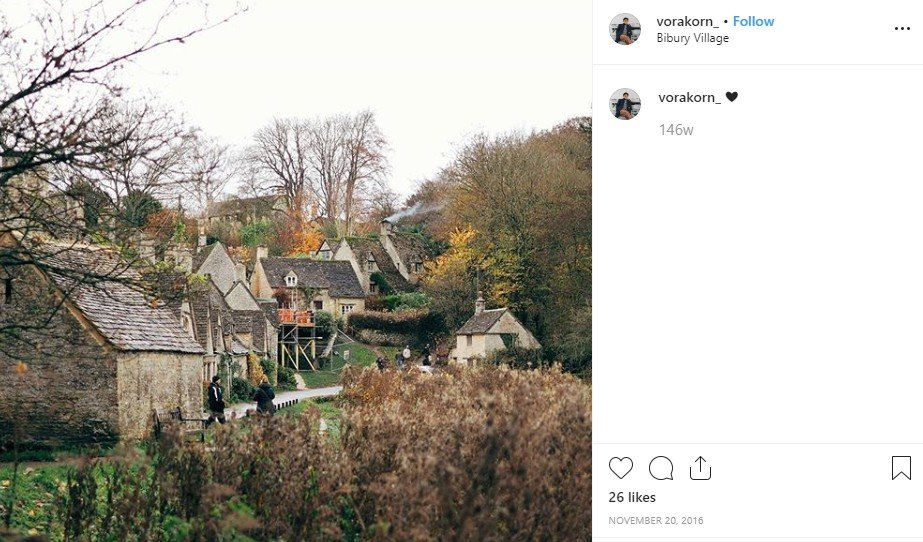 Desa Bibury di Inggris. (Instagram/@vorakorn)
