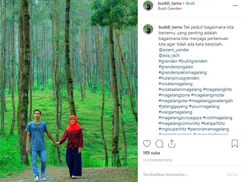 Bukit Grenden di Magelang. (Instagram/@buddi_tama)