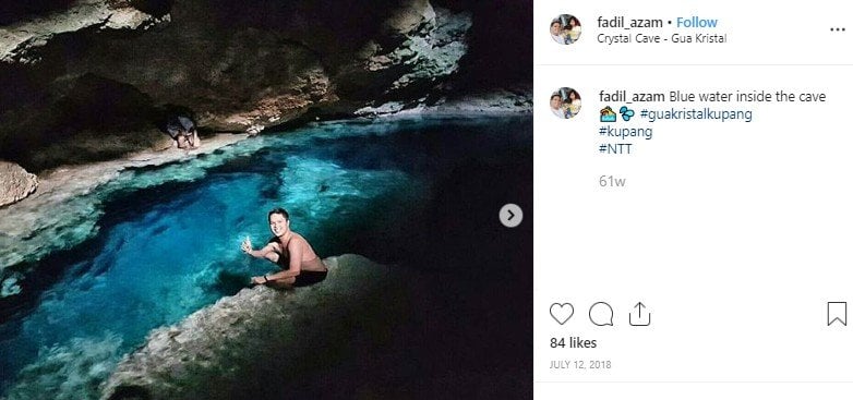 Gua Kristal di Kupang. (Instagram/fadil_azam)