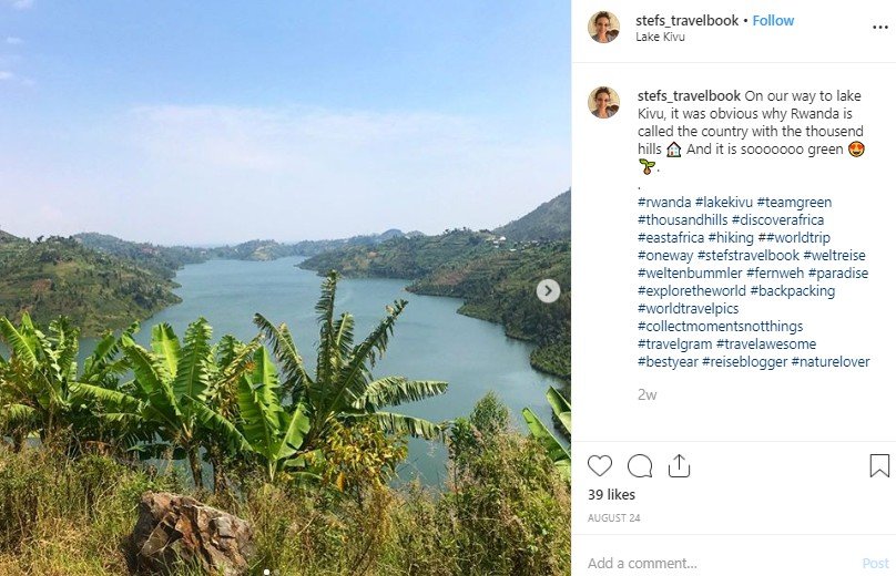 Danau Kivu. (Instagram/stefs_travelbook)