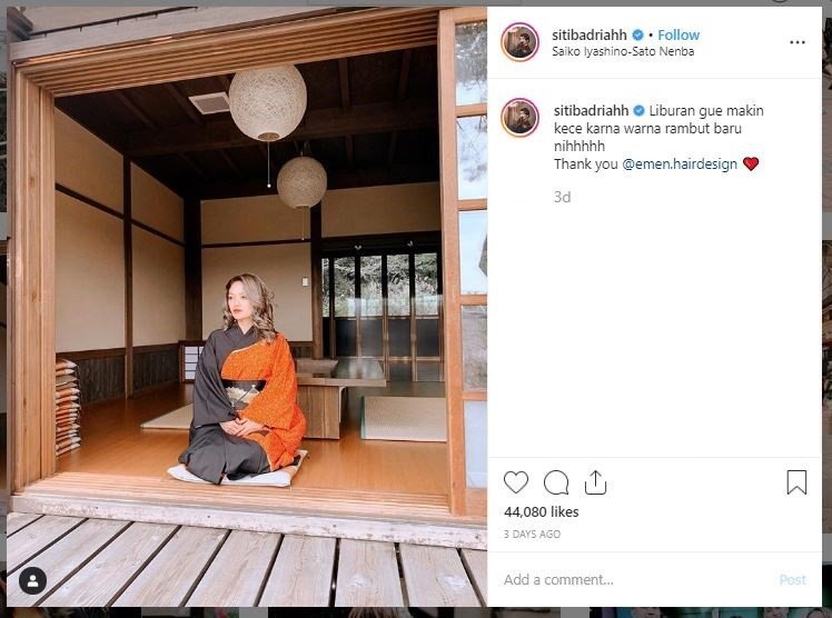 Momen Liburan Siti Badriah di Jepang (instagram.com/sitibadriahh)