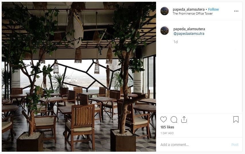 Restoran Papeda Milik Teuku Rassya (instagram.com/papeda_alamsutera)