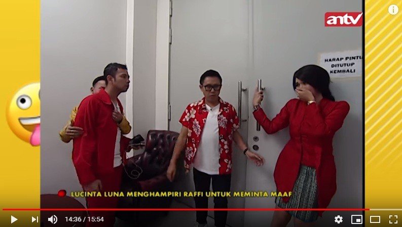 Raffi Ahmad maki-maki Lucinta Luna [YouTube/klik asik]