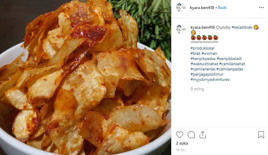 Kuliner Papua yang bisa dijadikan oleh-oleh. (Instagram/@kyara.ben418)