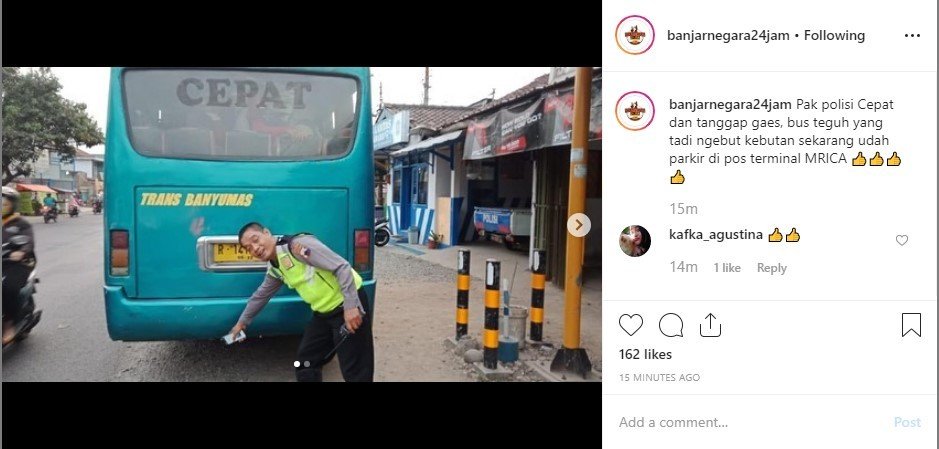 Bus Ugal-ugalan. (Instagram/banjarnegara24jam)