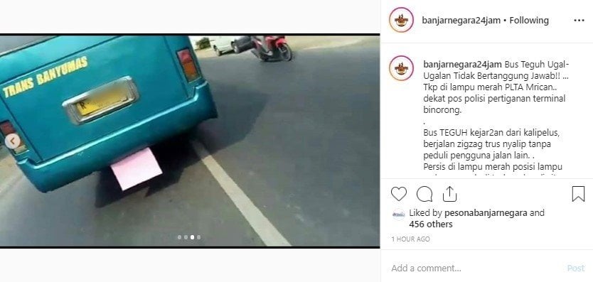 Bus Antar Kota Dalam Provinsi (AKDP). (Instagram/banjarnegara24jam)