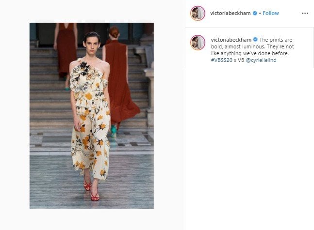 Tren Makeup di Atas Panggung London Fashion Week. (Instagram/@victoriabeckham)