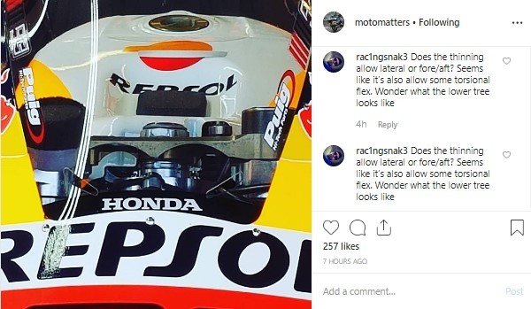 Motor Honda RC213V Tunggangan Marc Marquez. (Instagram/motomatters)