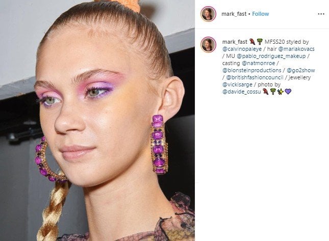 Tren Makeup di Atas Panggung London Fashion Week. (Instagram/@mark_fast)