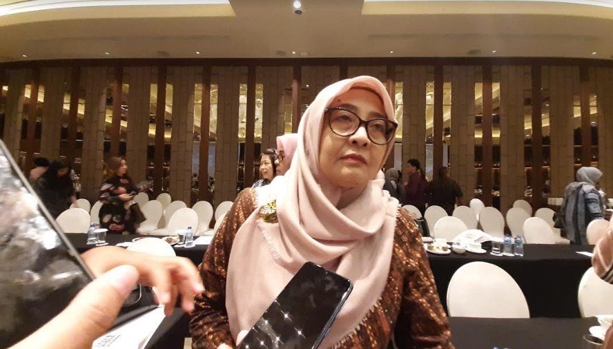 Direktur Standardisasi Pangan Olahan BPOM Indonesia, Dra. Sutanti Siti Namtini  Apt., Ph.D, dalam acara 'Yok Yok Ayok Daur Ulang' Trinseo, Jakarta Selatan, Rabu (18/9/2019) (Suara.com/Dini Afrianti Efendi)