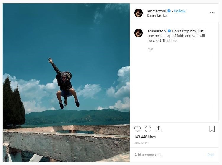Gaya liburan Ammar Zoni keliling Indonesia (instagram.com/ammarzoni)