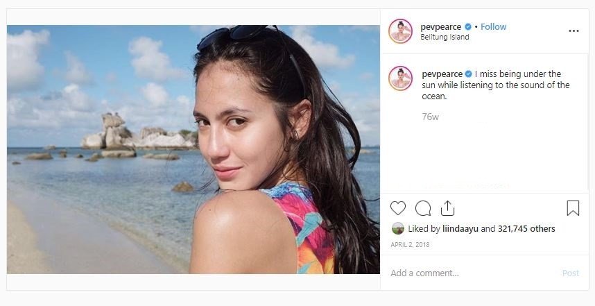 Gaya Liburan Pevita Pearce Keliling Indonesia (instagram.com/pevpearce)