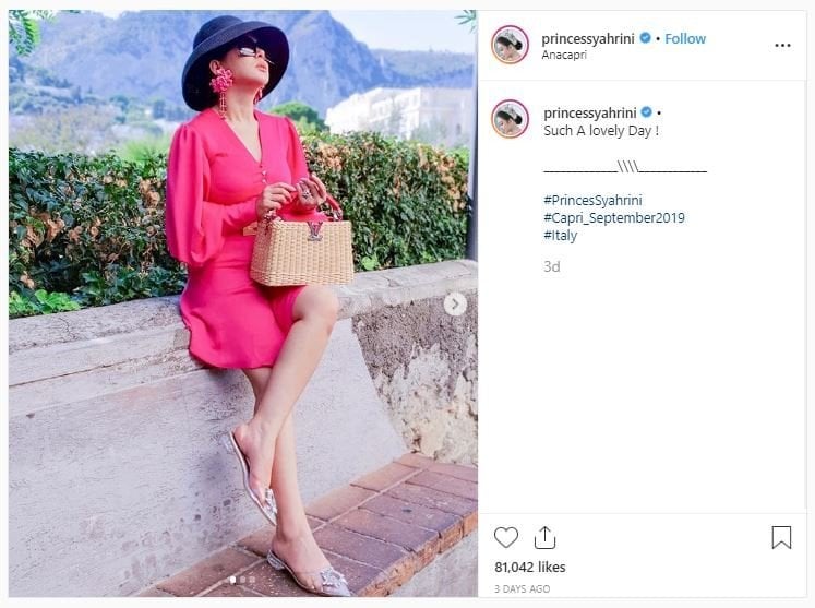 Outfit Liburan Syahrini di Italia (instagram.com/princessyahrini)