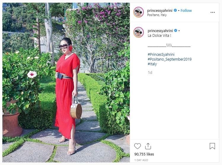 Outfit Liburan Syahrini di Italia (instagram.com/princessyahrini)