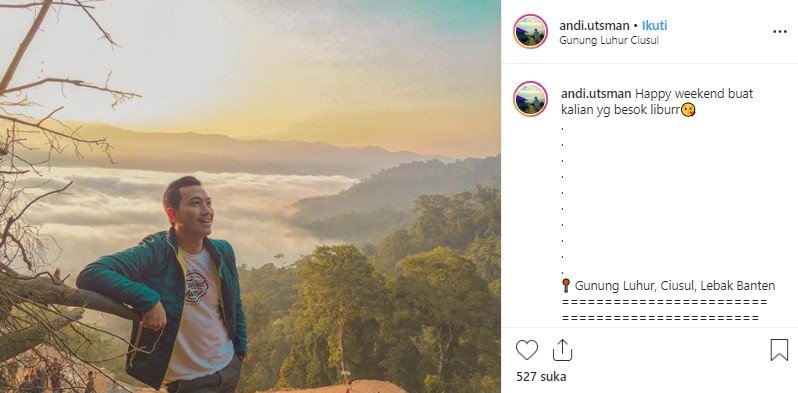 Gunung Luhur, Negeri di Atas Awan Lebak Banten. (Instagram/@andi.ustman)