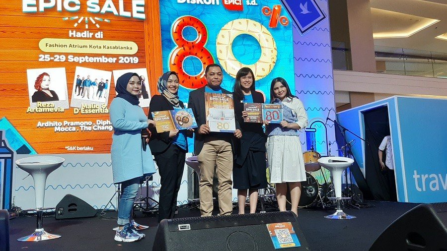 Traveloka Epic Sale hadir dengan diskon tiket penerbangan hingga 80 Persen! (Suara.com/Dini Afrianti)