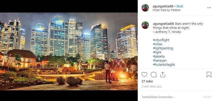 Wisata baru di Jakarta. (Instagram/@agungsetiadi8)