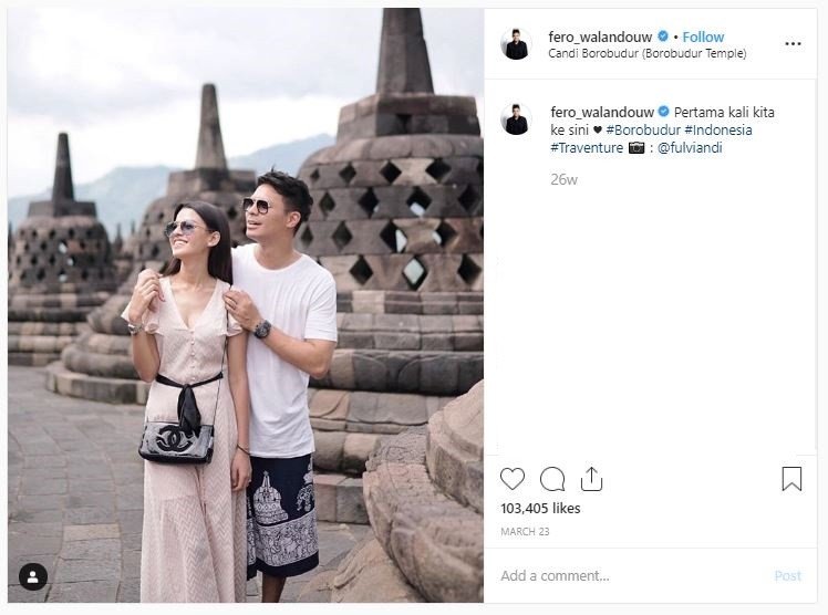 Potret Liburan Fero Walandouw dan Susan Sameh (instagram.com/fero_walandouw)