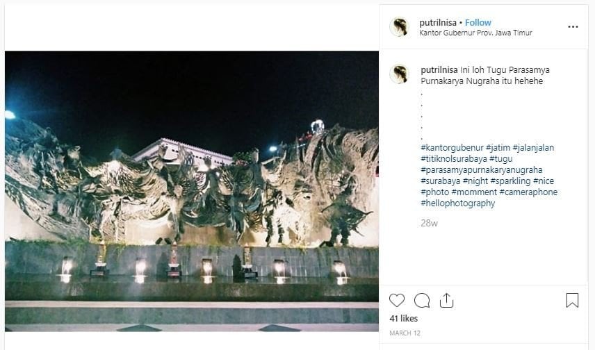 5 Monumen Bersejarah Surabaya (instagram.com/putrilnisa)