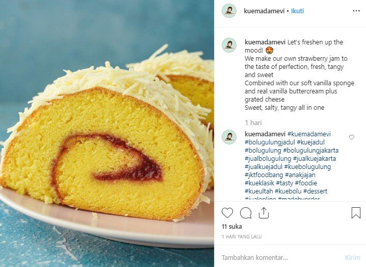 Kue favorit masyarakat Indonesia. (Instagram/@kuemadamevi)