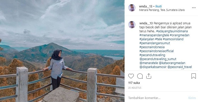 Wisata alam populer di Medan. (Instagram/@wnda_13)
