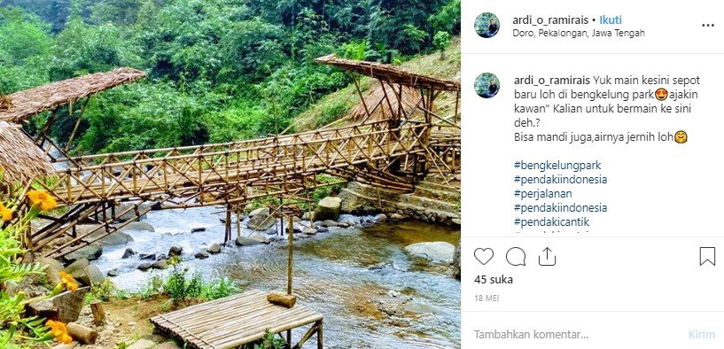 Bengkelung Park, destinasi wisata di Pekalongan. (Instagram/@ardi_o_ramirais)
