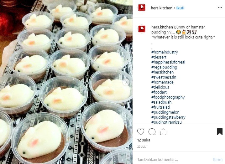 Kreasi aneka puding. (Instagram/@hers.kitchen)