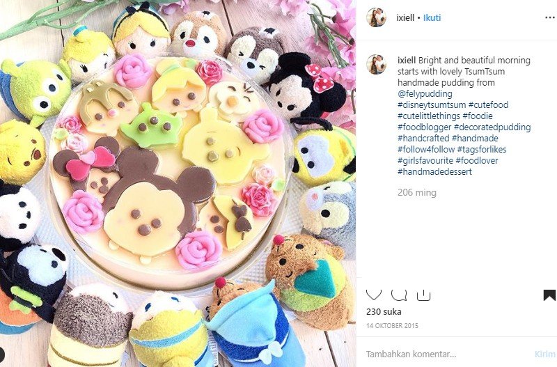 Kreasi aneka puding. (Instagram/@ixiell)