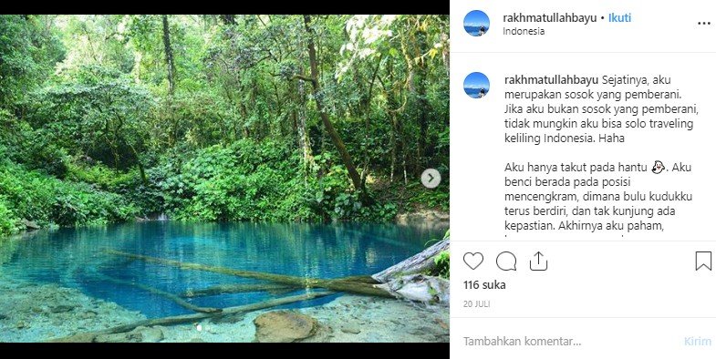 Danau Kaco, wisata alam populer di Jambi. (Instagram/@rakhmatullahbayu)