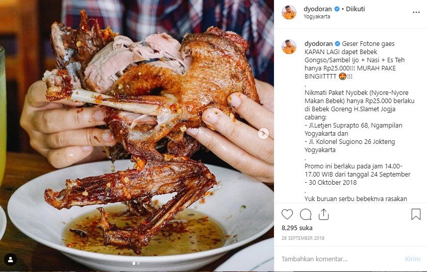 Mendedah Cita Rasa Bebek Goreng H Slamet Yang Jadi Primadona Hingga Kini