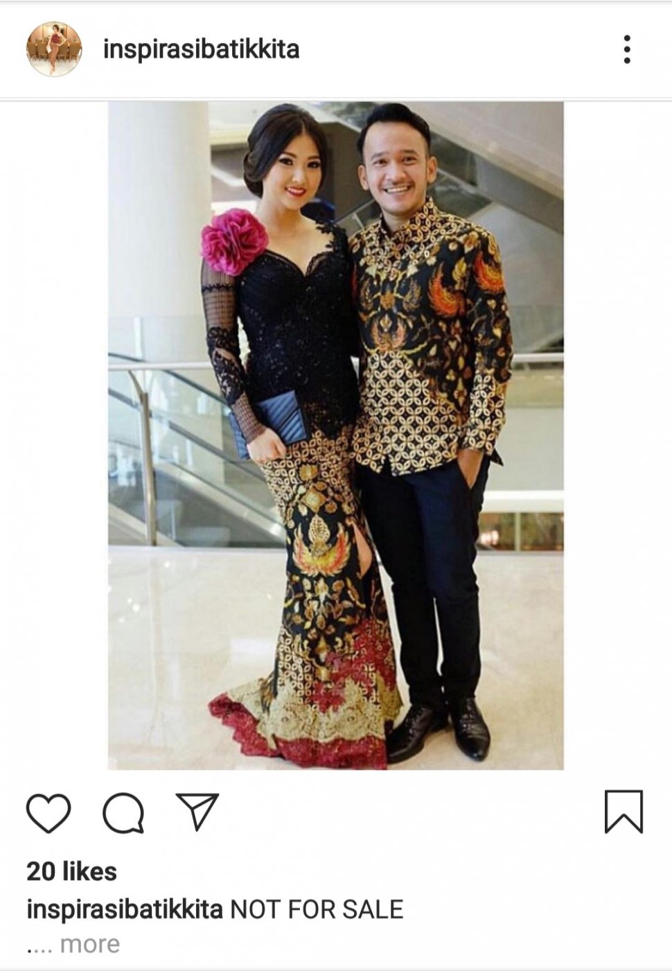 Inspirasi batik couple yang bisa Anda coba di Hari Batik Nasional. (Dok. Instagram)