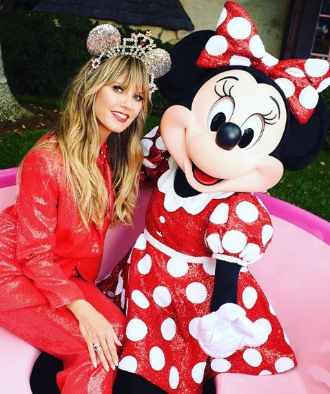 Heidi Klum dan minnie mouse. (Instagram/@heidiklum)