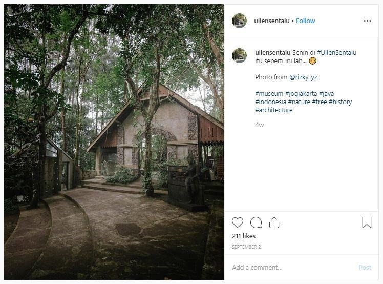 Museum Ullen Sentalu, Yogyakarta (instagram.com/ullensentalu)