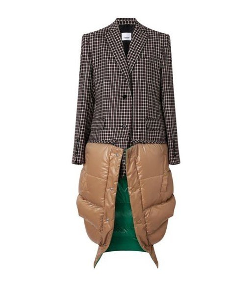 Mantel perpaduan coat dan blazer. (Harrods)