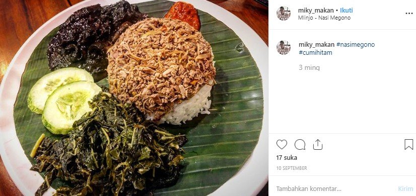 Kuliner khas Pekalongan. (Instagram/@milky_makan)