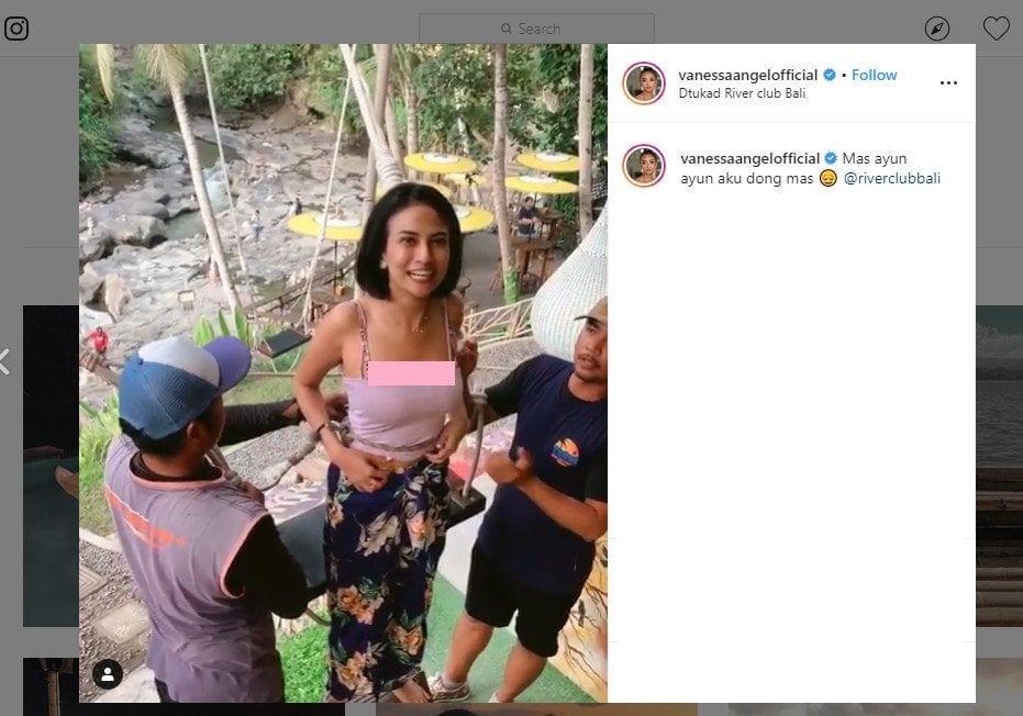 Vanessa Angel Main Ayunan, Warganet Deg-degan. Tangkapan layar video (instagram.com/vanessaangelofficial)