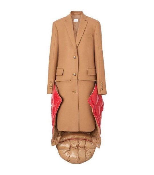 Mantel perpaduan coat dan blazer. (Harrods)