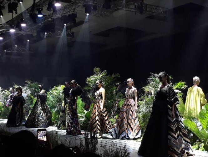 Incantesimo, Persembahan Terbaru dari Sebastian Gunawan Couture. (Suara.com/Risna Halidi)