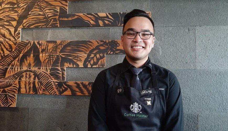 Coffee Master Starbucks Hary. (Suara.com/Dini Afriani Efendi)