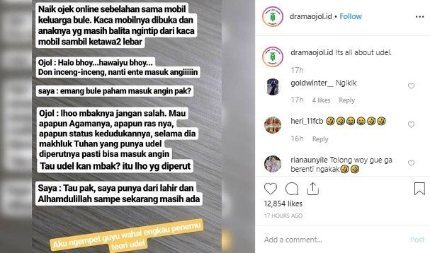 Ojol Jelaskan Teori Kocak ke Penumpang. (Instagram/dramaojol.id)