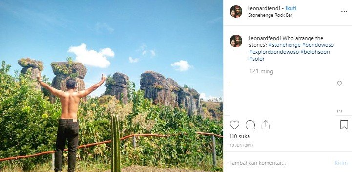 Betoh So'on, destinasi wisata alam di Bondowoso. (Instagram/@leonardfendi)