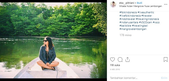 Hutan Mangrove Lembongan. (Instagram/@eka_pitriani)