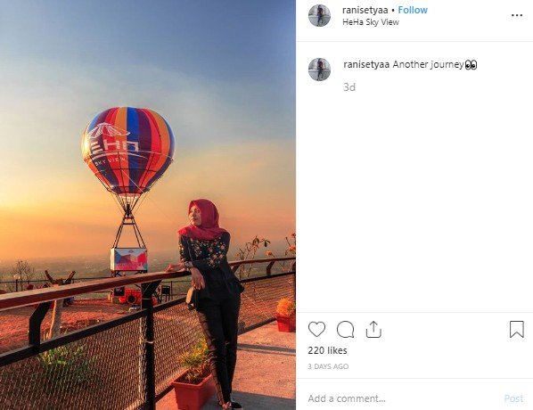 Heha Skyview di Yogyakarta. (Instagram/@ranisetyaa)