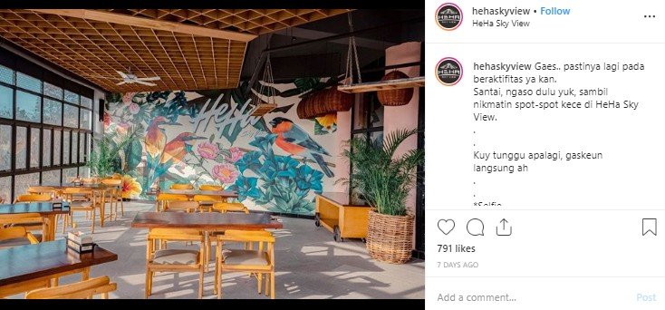 Heha Skyview di Yogyakarta. (Instagram/@hehaskyview)