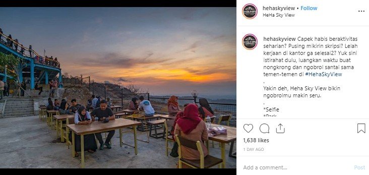 Heha Skyview di Yogyakarta. (Instagram/@hehaskyview)
