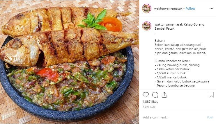 Resep Kakap Goreng Sambal Pecak Pedasnya Bikin Nagih