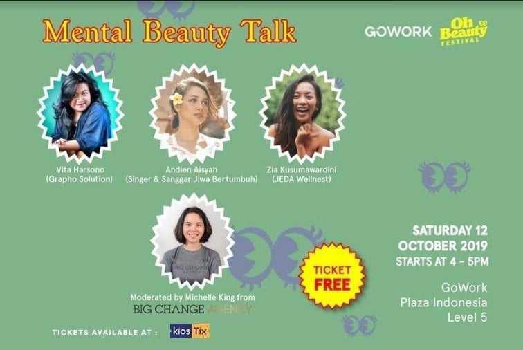 Mental Beauty Workshop di Oh Beauty Festival. (Kiostix)