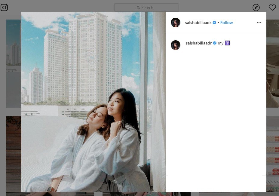 Foto Liburan Salshabilla Adriani Sambil Merem. (instagram.com/salshabillaadr)