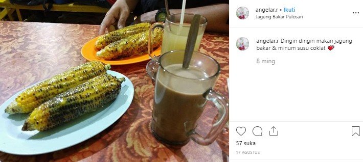 Kuliner malam di Malang. (Instagram/@angelar.r)