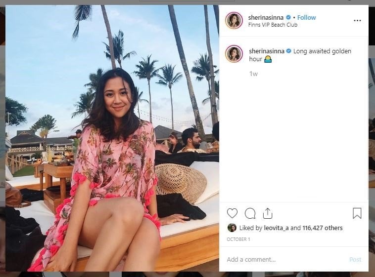 Gaya Liburan Sherina Munaf di Bali (instagram.com/sinnasherina)